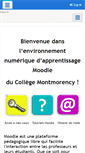Mobile Screenshot of cmontmorency.moodle.decclic.qc.ca