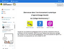 Tablet Screenshot of cmontmorency.moodle.decclic.qc.ca