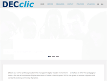 Tablet Screenshot of decclic.qc.ca