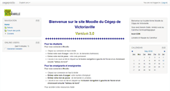 Desktop Screenshot of cegepvicto.moodle.decclic.qc.ca