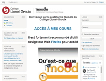 Tablet Screenshot of clg.moodle.decclic.qc.ca